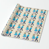Square Dance Paar Geschenkpapier (Ungerollt)