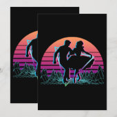 Square Dance Square Dance Retro Einladung (Vorne/Hinten)