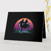 Square Dance Square Dance Retro Karte (Gelbe Blume)