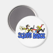 Square Dance T - Shirt und Geschenke. Magnet (Vorderseite/Rückseite)