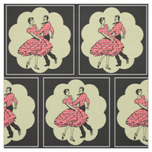 Square Dancers Country Dancers Tragen von Red Karo Stoff