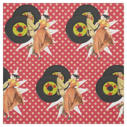 Square Dancers oder Swing Tänzer mit Platten Pirat Stoff (Muster)