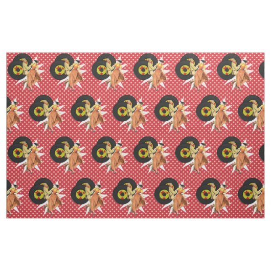 Square Dancers oder Swing Tänzer mit Platten Pirat Stoff (Fat Quarter (45,7 x 55,9 cm))
