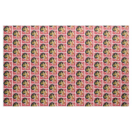 Square Dancers oder Swing Tänzer mit Platten weiß Stoff (Yard (91,4 cm))