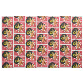 Square Dancers oder Swing Tänzer mit Platten weiß Stoff (Fat Quarter (45,7 x 55,9 cm))