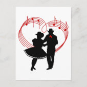 Square Dancers Postkarte (Vorderseite)
