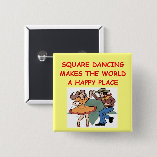 Square-Dancing Button (Vorne & Hinten)