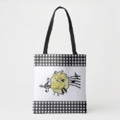 Square Dancing Couple in Gelb Karo Outfits Tasche (Vorderseite)