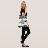 Square Dancing Couple in Green Karo Outfits Tasche (Am Model)