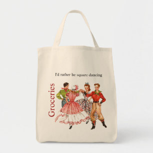 Square-Dancing-Einkaufstüte Tragetasche