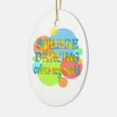 Square-Dancing färbt meine Welt Keramik Ornament (Links)
