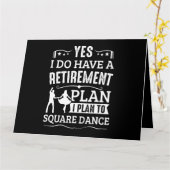 Square Dancing ist mein Cardio Square Tanz Karte (Gelbe Blume)