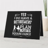 Square Dancing ist mein Cardio Square Tanz Karte (Rückseite)