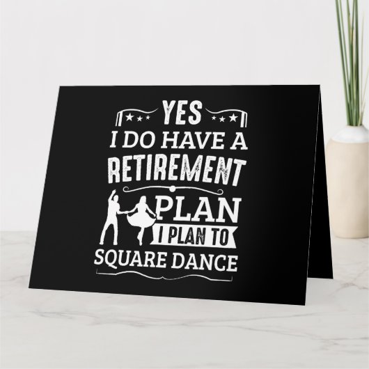 Square Dancing ist mein Cardio Square Tanz Karte (Vorderseite)