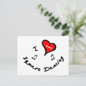 Square Dancing Items - I Heart Square Dancing Postkarte (Stehend Vorderseite)