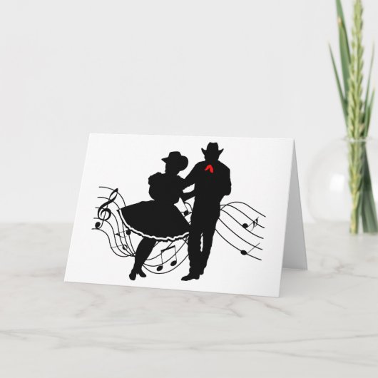 Square Dancing Karte (Vorderseite)