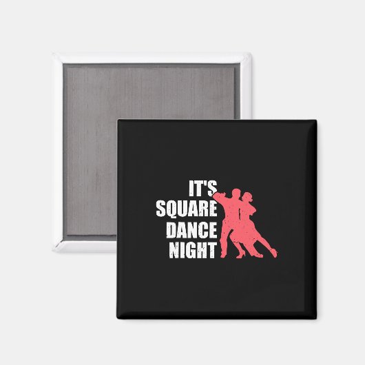 Square Dancing  Magnet (Vorderseite/Rückseite)