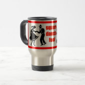 Square Dancing Narr Reisebecher (Vorderseite Links)