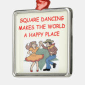 Square-Dancing Ornament Aus Metall (Links)