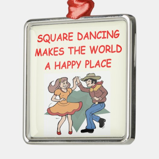 Square-Dancing Ornament Aus Metall (Links)