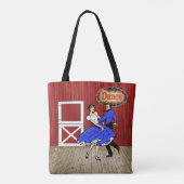 Square-Dancing-Paar-Scheunen-Tanz Tasche (Rückseite)