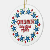 Square-Dancing-Sterne Keramikornament (Links)