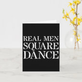 Square Dancing T Shirt Geschenk Real Men Square Da Karte (Gelbe Blume)
