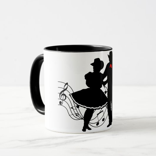 Square Dancing Tasse (Vorderseite Links)