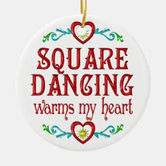 Square-Dancing wärmt mein Herz Keramik Ornament