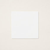 Square Dankeschön Necklace Display Card (Rückseite)