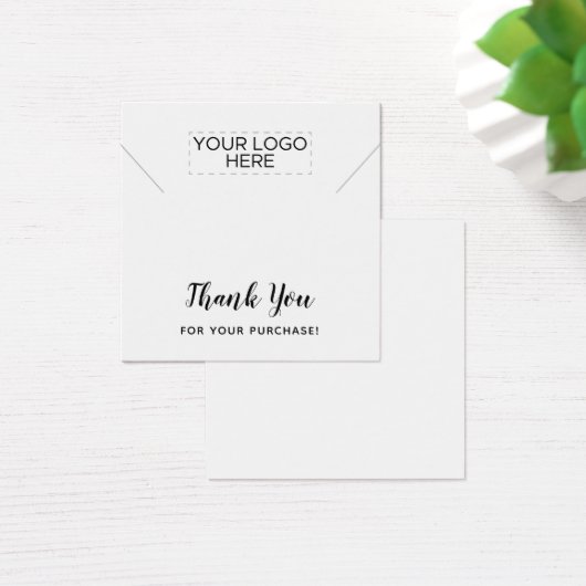 Square Dankeschön Necklace Display Card (Schreibtisch)