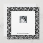 Square Deko Style Save The Date (Rückseite)