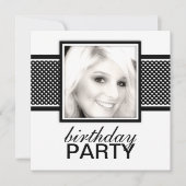 Square Dots Geburtstagsparty Einladungen (Vorderseite)