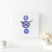 Square Evil Eye Wall Uhr (Zuhause)