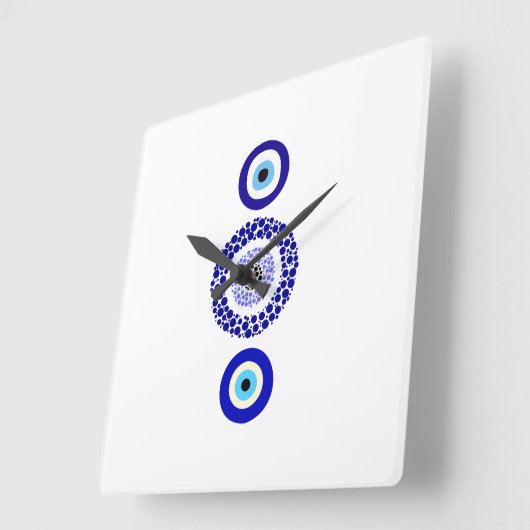 Square Evil Eye Wall Uhr (Winkel)