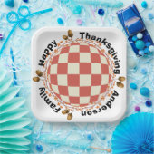 Square Fall Themed Erntedank Party Feier Pappteller (Party)