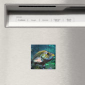 Square Fish Magnet (In Situ (Geschirrspüler))