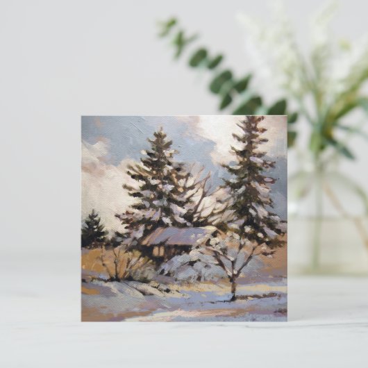 Square Flat Note Card Dankeskarte (Stehend Vorderseite)