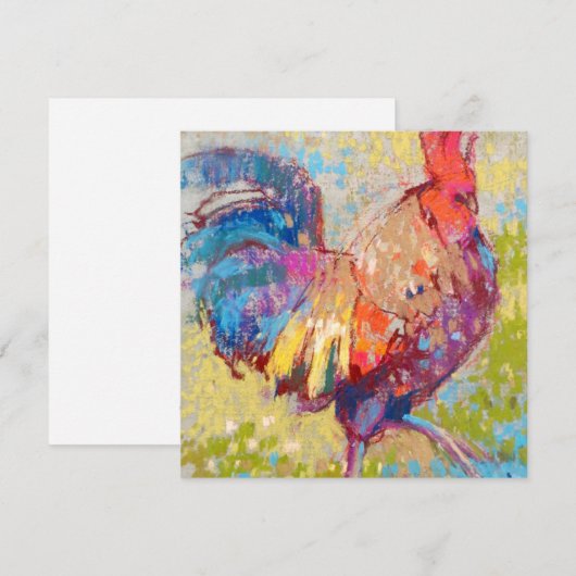 Square Flat Note Card Dankeskarte (Vorne/Hinten)