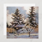 Square Flat Note Card Dankeskarte (Vorne/Hinten)