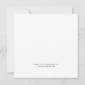 Square Flat Note Card Dankeskarte (Rückseite)