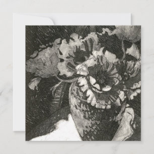 Square Flat Note Card Dankeskarte