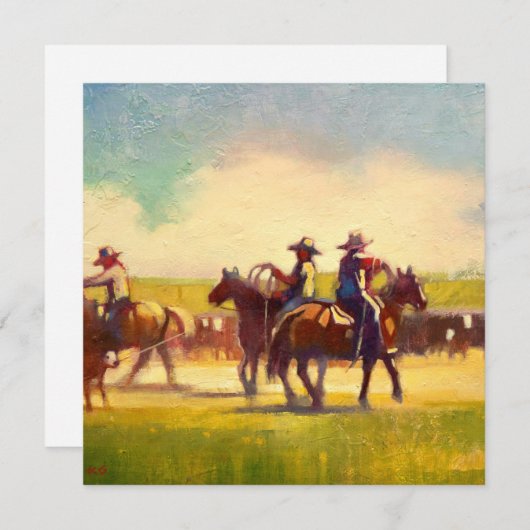 Square Flat Note Card Dankeskarte (Vorne/Hinten)