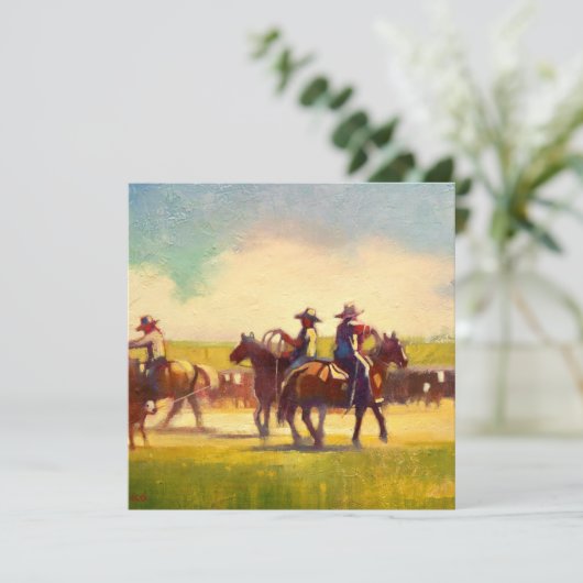 Square Flat Note Card Dankeskarte (Stehend Vorderseite)