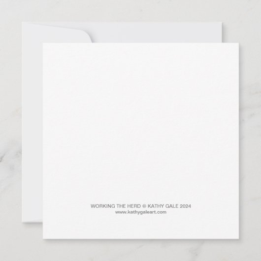 Square Flat Note Card Dankeskarte (Rückseite)