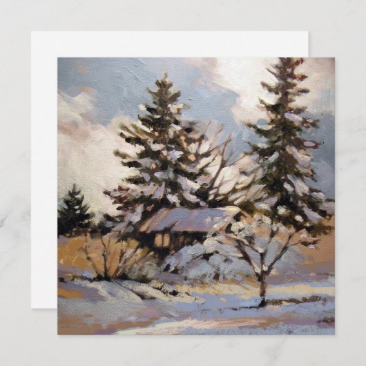 Square Flat Note Card Dankeskarte (Vorne/Hinten)