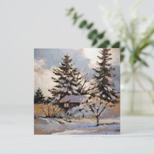 Square Flat Note Card Dankeskarte (Stehend Vorderseite)