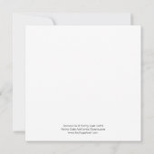 Square Flat Note Card Dankeskarte (Rückseite)