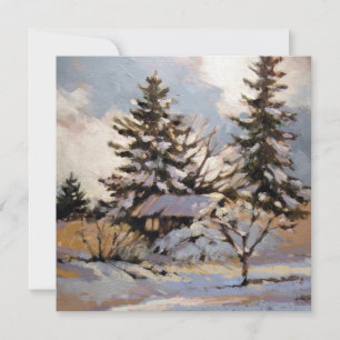 Square Flat Note Card Dankeskarte