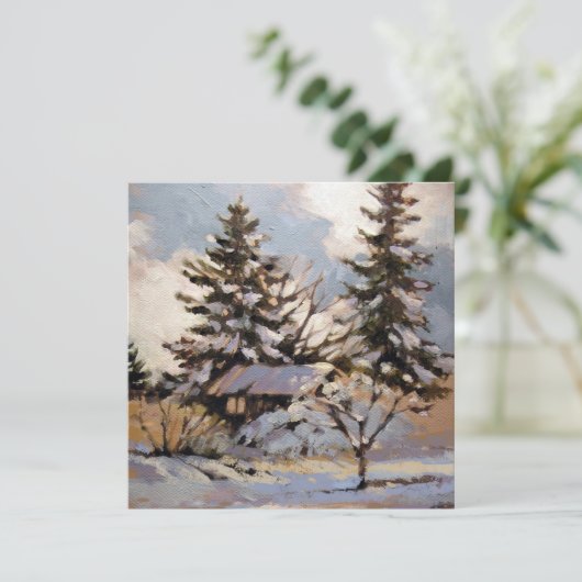 Square Flat Note Card Dankeskarte (Stehend Vorderseite)